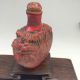 China ' S Rare Red Coral Snuff Bottle Hand - Carved Landscape & Several Old Statue Snuff Bottles photo 3