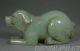 Old Chinese Celadon Nephrite Jade Foo Dog Statue/toggle 19thc. Dogs photo 1