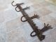 Antique 19th Century Hand Forged Iron Hook Hanger Old Fireplace Vintage Islamic photo 2