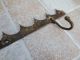 Antique 19th Century Hand Forged Iron Hook Hanger Old Fireplace Vintage Islamic photo 6