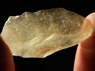 A Big Libyan Desert Glass Artifact Or Ancient Tool Found In Egypt 36.  64gr E photo