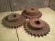 Old Antique Industrial Decor Heavy Iron Gear Cogs (3) - Steampunk - Sprockets Other Mercantile Antiques photo 1