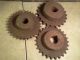 Old Antique Industrial Decor Heavy Iron Gear Cogs (3) - Steampunk - Sprockets Other Mercantile Antiques photo 2