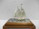 The Sailboat Of Silver985.  120g/ 4.  26oz.  2masts.  Takehiko ' S Work. Other Antique Sterling Silver photo 1