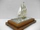 The Sailboat Of Silver985.  120g/ 4.  26oz.  2masts.  Takehiko ' S Work. Other Antique Sterling Silver photo 2