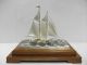 The Sailboat Of Silver985.  120g/ 4.  26oz.  2masts.  Takehiko ' S Work. Other Antique Sterling Silver photo 3