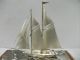 The Sailboat Of Silver985.  120g/ 4.  26oz.  2masts.  Takehiko ' S Work. Other Antique Sterling Silver photo 5