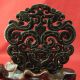 Chinese Black Jade Hand Carved Double Dragon Jade Amulet Pendant B183 Necklaces & Pendants photo 5