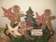 Christmas Fabric Gingerbread Annie Doll Star Tree Ornies Bowl Fillers Decor Primitives photo 2