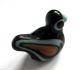Circa.  300 B.  C Ancient Central Greece Black Glass Bird Amulet Pendant Greek photo 1
