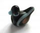 Circa.  300 B.  C Ancient Central Greece Black Glass Bird Amulet Pendant Greek photo 2