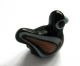 Circa.  300 B.  C Ancient Central Greece Black Glass Bird Amulet Pendant Greek photo 4