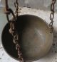 Vintage Antique Primitive Hand Balance Chain Hanging Scale Taraju Iron & Brass Scales photo 3