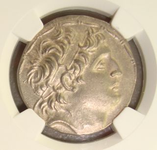 138 - 129 Bc Seleucid Antiochus Vii Ancient Greek Silver Tetradrachm Ngc Choice Au photo