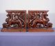 French Antique Wood Statues Posts Feet W/griffins Or Lions Architectural Carved Columns & Posts photo 3