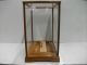The Glass Case (display Cases) Of The Wooden Frame.  Japanese Antique. Display Cases photo 2