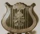 Antique Wilcox Silver Plate Lyre Shaped Sheet Music Holder With Cherubs Other Antique Instruments photo 7
