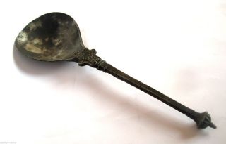 Finest Circa.  1600 A.  D British Found Stuart Period Pewter Spoon.  Inc Makers Mark photo