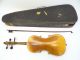 Antique Old Wood Violin Body Neck With Case And Bow Music Musical Instrument String photo 4
