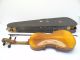 Antique Old Wood Violin Body Neck With Case And Bow Music Musical Instrument String photo 5