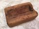 Authentic Primitive Vtg,  Antique Wood Soap Dish,  Hand Made Grungy Primitives photo 1