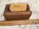 Authentic Primitive Vtg,  Antique Wood Soap Dish,  Hand Made Grungy Primitives photo 2