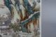 Very Rare Hand - Painting The Landscape Of Large Porcelain Ceramic Plate Plates photo 8