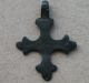 European Medieval Crusader Period Bronze Cross Pendant 1200 Ad Vf, European photo 5