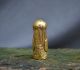 Interesting And Rare Pre Columbian Gold Bead With Figure Peru Chimu Culture The Americas photo 2