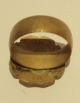 Vintage Bronze Ring With Monogram  M  From The Early 20th Century 846 Other Antiquities photo 4