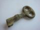 Medieval Openwork Bronze Casket Key Great Ancient Patina Byzantine photo 1