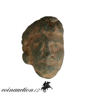 Gandhara Stone Male Head 2nd - 3rd Century Ad photo