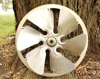 Vintage Aluminum Industrial Fan Blade Part Repurpose Steampunk Art photo