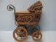 Vintage Doll Carriage Antique Doll Stroller Miniature Old Wood Construction Baby Carriages & Buggies photo 1