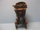 Vintage Doll Carriage Antique Doll Stroller Miniature Old Wood Construction Baby Carriages & Buggies photo 4