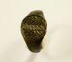 Rare Ancient Roman Bronze Legionary Ring With Decorated Bezel - Wearable Roman photo 1