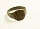 Rare Ancient Roman Bronze Legionary Ring With Decorated Bezel - Wearable Roman photo 2