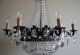 Extra Large Antique French Basket Style Brass & Crystals Chandelier Vintage Chandeliers, Fixtures, Sconces photo 3