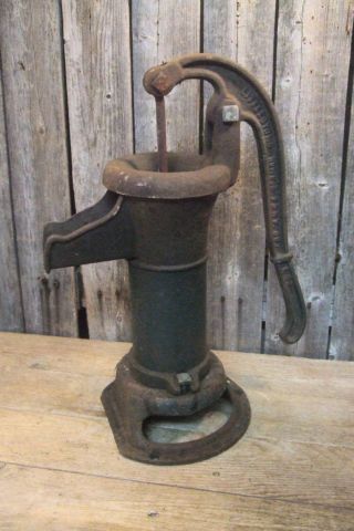 Antique Old Country Farm Cast Iron Littlestown Hand Well Water Pump Rustic photo