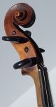 Antique C1900 ' S Violin 2 - Piece Tiger Maple Back Vuillaume Bow & Case String photo 4