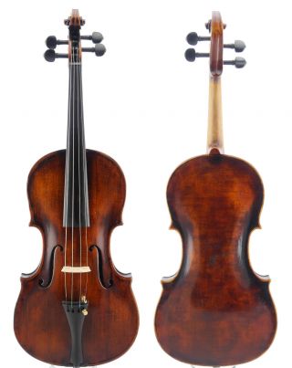 Fine,  Antique - Johan Baptist Schweitzer - Labeled Old 4/4 Master Violin photo