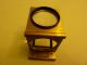 Vintage Pocket Folding Brass & Japanned Magnifying Glass Loupe Other Antique Science Equip photo 1