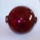 Antique 4 1/2 Inch Ruby Red Glass Lightning Rod Ball Weathervanes & Lightning Rods photo 3