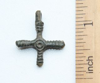 Ancient Rare Cross Neck Pendant.  Viking Age.  (octr) photo