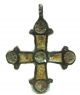 Authentic Viking Bronze Enameled Cross Pendant - Wearable - Incl.  - X84 Roman photo 1