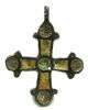 Authentic Viking Bronze Enameled Cross Pendant - Wearable - Incl.  - X84 Roman photo 2