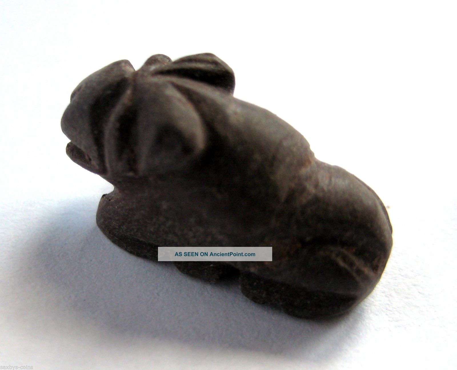 C.  400 B.  C Ancient Egypt Late Ptolemaic Period Steatite Lion Amulet Pendant Egyptian photo