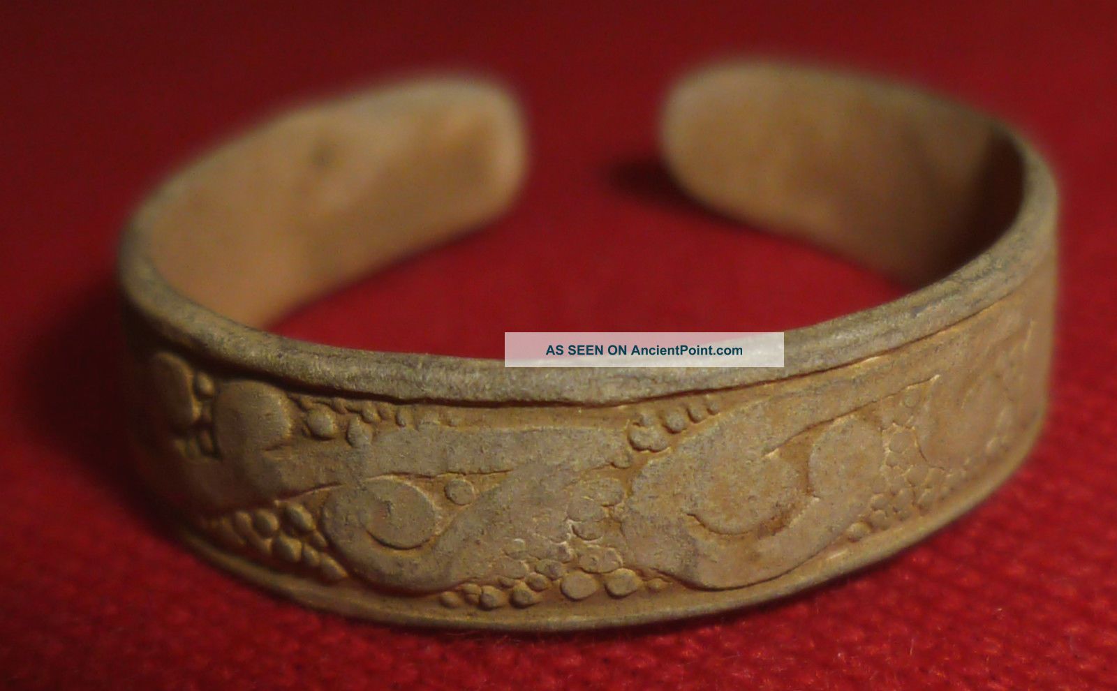Viking Ancient Silver Ring Circa 700 - 800 Ad - 1273 - Scandinavian photo