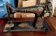 Singer Treadle Sew Machine Cabinet Table Antique Tiger Oak Sewing Machines photo 2