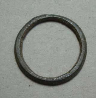 Handcast Bronze Ring,  Medieval Or Early Modern photo